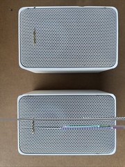 Realistic Minimus 7 Speaker Pair 40-2045 White 40W 8 Ohm Radio Shack Tested Nice