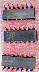Lot of 3 Vintage Fairchild uA1489APC Quad Line Receiver ICs – 1983 Date Code NOS