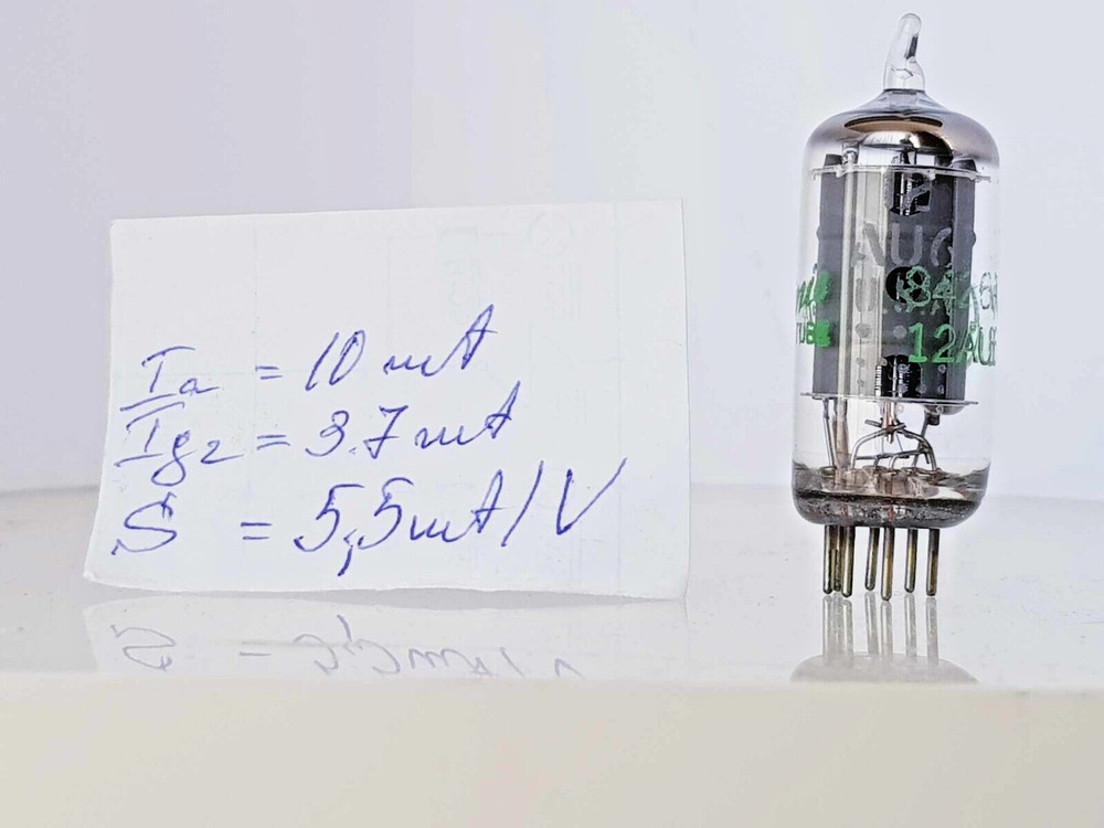 1 x 12AU6 GE TESTED green label USA/ HF94 / CV1961 Pentode