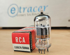 12AX7A RCA 14MM GREY PLATE VINTAGE TUBE NOS NIB 12AX7 (1966) *eTracer* #4