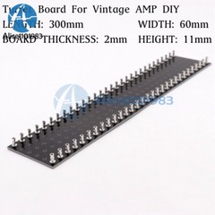 300x60x2mm 30×2 Hole Strip Terminal Turret Board 4 Vintage Tube Guitar Audio AMP
