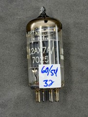 (1) NOS Mullard GE 12AX7A ECC83 Tube I63 B1B4 Blackburn UK 1961 Tests NOS TV-7BU