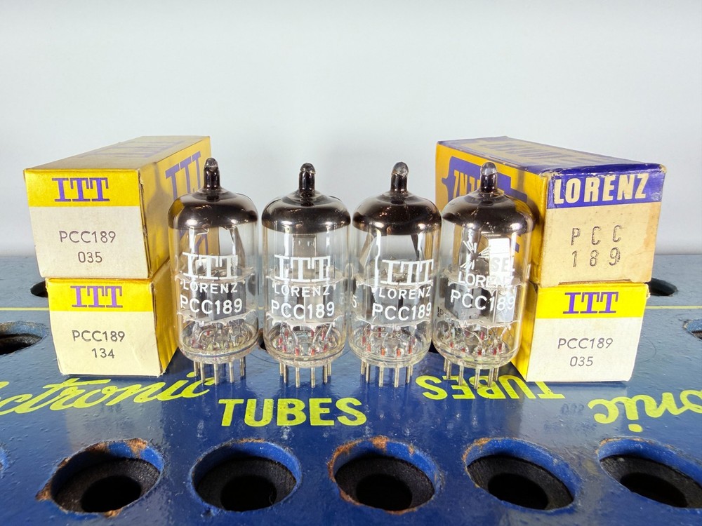 Matched Quad Philips 7ES8 PCC189 (ECC88 E88CC Sub) NOS NIB Tested Like NOS Tube
