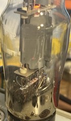 Philips EL 37 Matched Quad Power Tubes Black Base Double OO For Leak Quad Audio