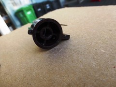 VOICE OF MUSIC One BROWN PLASTIC CONTROL KNOB On Off 1200 Model Turntable Early