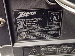 Zenith VR4206HF & Panasonic PV-D4734S VHS/DVD Players – For Parts