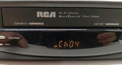 RCA VR704HF VCR Plus Gold VHS HQ Video Player Commercial Not Tested No Remote