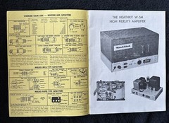Vintage Heathkit Manuals, Reference Book Preamp WA-P2, Amp W-5M, Handitester M-1