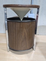 Vintage Pair Zenith Circle of Sound Speakers Mid Century Modern Omnidirectional