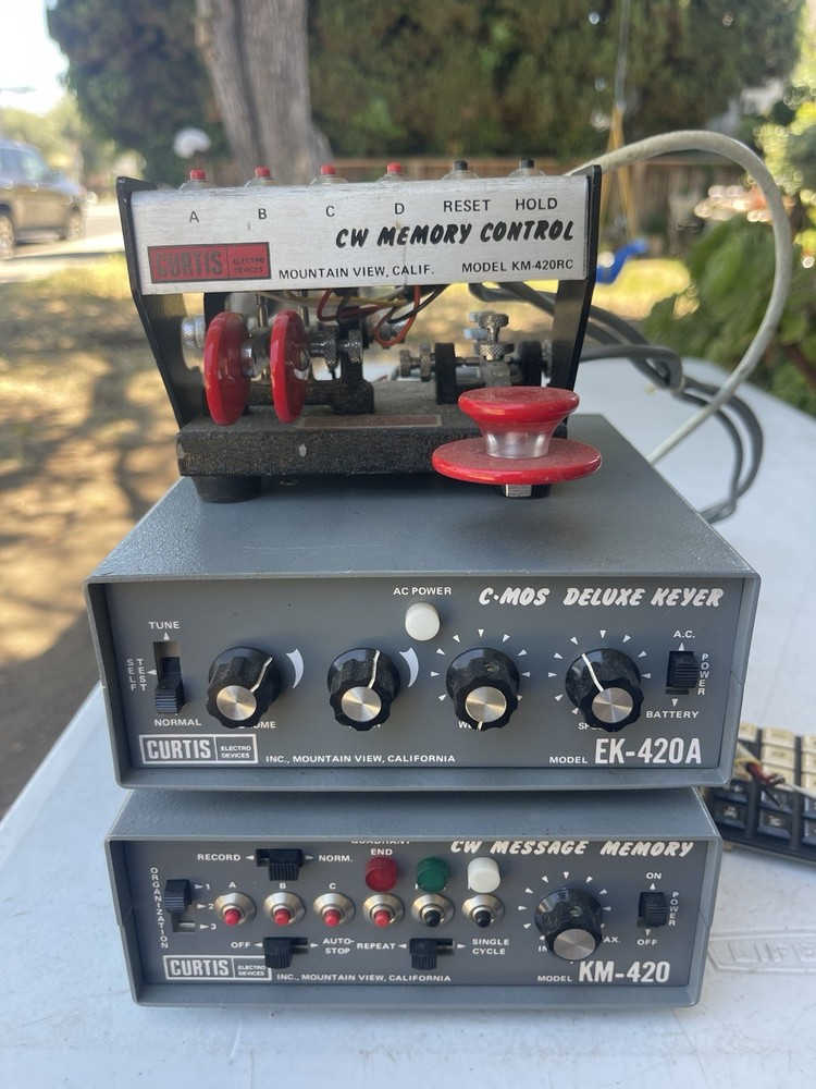 Curtis Electro Devices RARE BUNDLE KM-420 – EK-420 – KM-420 MORSE CODE SYSTEM