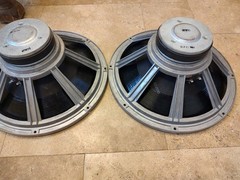 CERWIN VEGA ATW-15 15″ WOOFER PAIR/ PRO REFOAMED WITH DUST CAPS / AT-15 / NICE!!