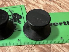 pair 2 rubber reel table spindle hold-down knobs Ampex Telex Otari+