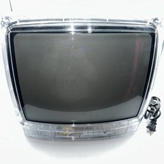 13″ Magnavox See Through Clear Shell Prison TV CRT Gaming Retro No Remote