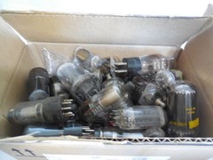 Vintage Lot of 60 Various Brands Radio/TV Vacuum Tubes RCA GE Sylvania & others