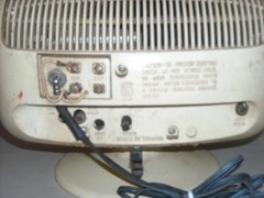 Vintage Philco SPACE AGE TV POWERS UP DISCOLORED & STAINED