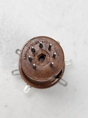 Vintage Pomona 7 Pin Miniature Tube Test Socket Adapter TVS-7