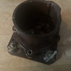 Vintage Bakelite 4 Pin Vacuum Tube Socket Base