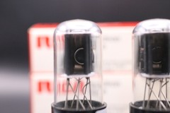 RCA 6SN7GTB Matched Pair NOS/NIB Black tall Ladder Plates matched & balanced!!!