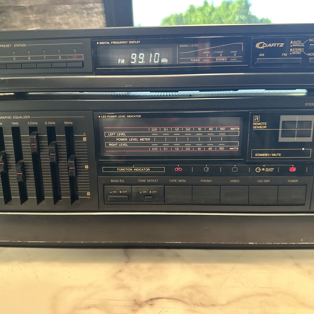 Vintage Scott Stereo Tuner T1210 & Graphic Equalizer A1110 TESTED working System