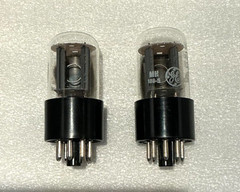 Pair NOS GE 6SN7GTB “GLOW DOME” Side Getter”