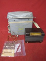 Antique 1940s COMCO Radio with Manual & Waterproof Case