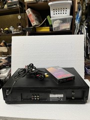 SONY VCR Plus+ VHS Player No Remote Control & AV Cord SLV-789HF Tested