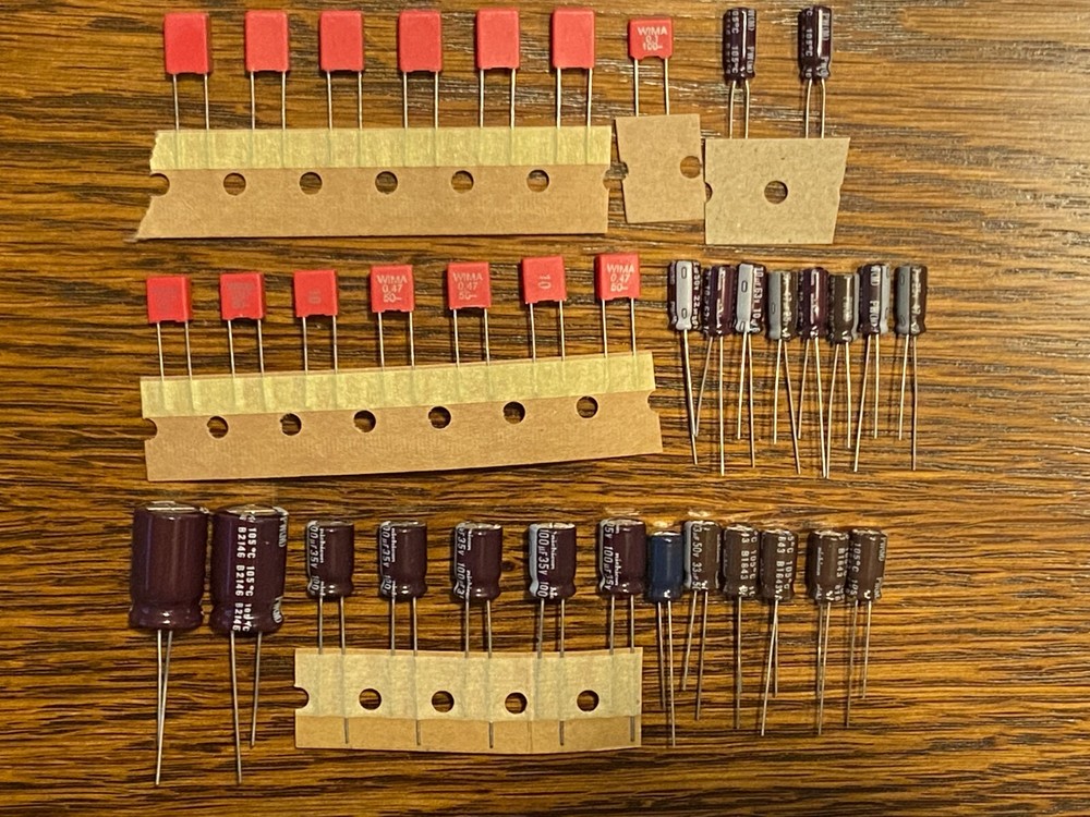 Technics SL-1710 Mk II Mk2 Speed Repair Kit Capacitors Turntable Recap Set