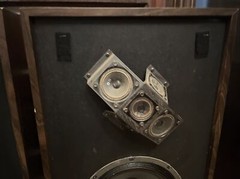 Pair Of MA Micro Acoustic Speakers Serial #10375 Microstatic Floor Wood VTG
