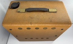 Vintage 1948 Tele-Tone TV-208 Portable Tube TV Porthole 7” Television Wood READ