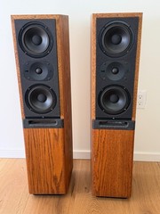 RSL Rogersound Labs CG-52 Vintage Speakers PAIR Wood Veneer Bookshelf Tested