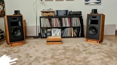 Custom Made Oiled Red Oak Speaker Stands for Klipsch Heresy All Models