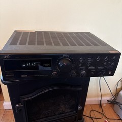 JVC RX-318BK Vintage 2 Channel Stereo Audio Receiver 110 Watts Per Channel