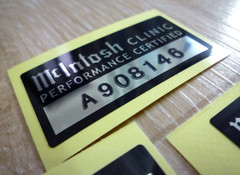 McINTOSH MC240 AMPLIFIER TRANSFORMERS DECAL LABEL STICKER SET – New Repro