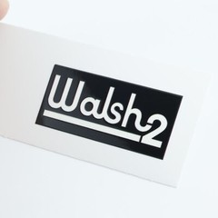 OHM Walsh 2 Speakers logo badge Sticker Decal waterproof 52mm(2.04″)X23mm(0.90″)