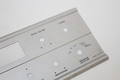 Aluminum Front Case Face Plate – Vintage Grommes Precision Receiver Amp 512 Part