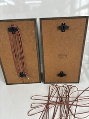 Vintage Pair Of J.C. PENNEY SPEAKERS Orange Stripe Nice Made In Japan 16 Ohm
