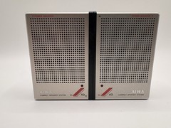 Aiwa SC-A3 Compact Speaker System with Carrying Case and Audio Cables -Working