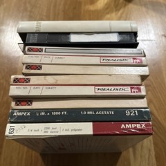 10 Assorted Reel to Reel 7″ Tapes Blanks Used pre-recorded Scotch Ampex (Group A