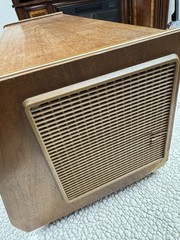 Vintage Table Top Stereo Philips B5X43A Made in Holland Lights Up 22″ x 10″
