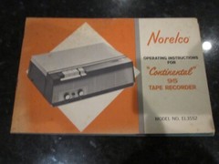 LOT OF 9 VINTAGE NORELCO TAPE RECORDER OWNER’S MANUALS CATALOGS ALL MODELS- BNZ