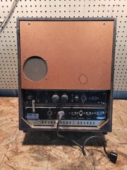 Vintage TEAC A-6010 Auto Reverse Reel-Reel For Parts or Repair Powers On AS-IS