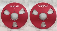 One Pair 10.5” Black TASCAM Tape reel High Quality Aluminum Take Up Reel