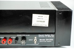 Hafler DH-200 MOSFET Power Amplifier Audiophile-Owned Clean Tested Working