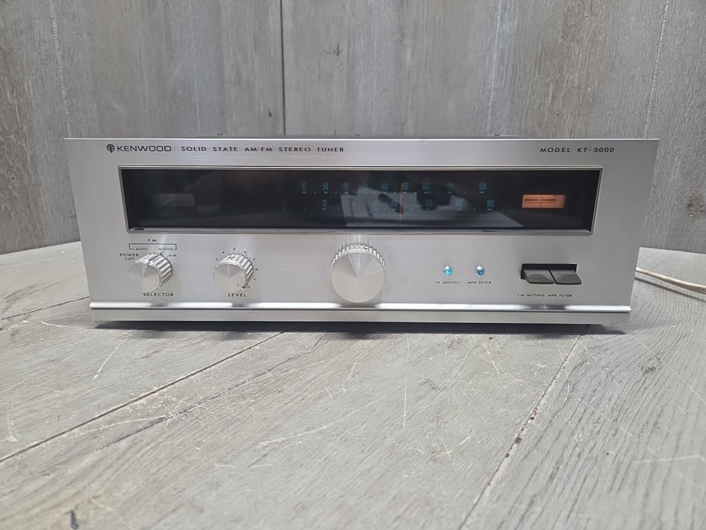 Vintage NEAT Kenwood Model KT-5000 Solid State AM/FM Stereo Tuner Works!