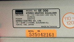 VINTAGE SANSUI SE-300 EQ 7 BAND GRAPHIC EQUALIZER –VERY NICE!