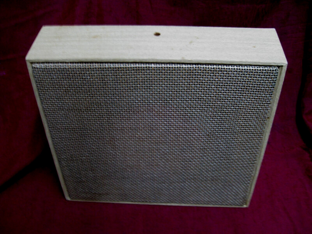 VTG Argos tweed blond wood slanted Speaker wall Baffle for 8-12″ speakers