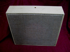 VTG Argos tweed blond wood slanted Speaker wall Baffle for 8-12″ speakers