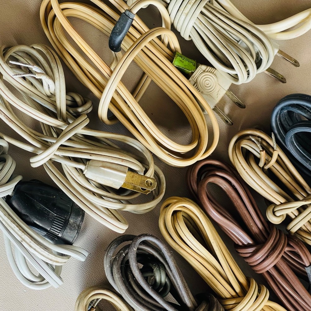 Vintage Cable AC Power Code Wire JUNK　LOT of 10