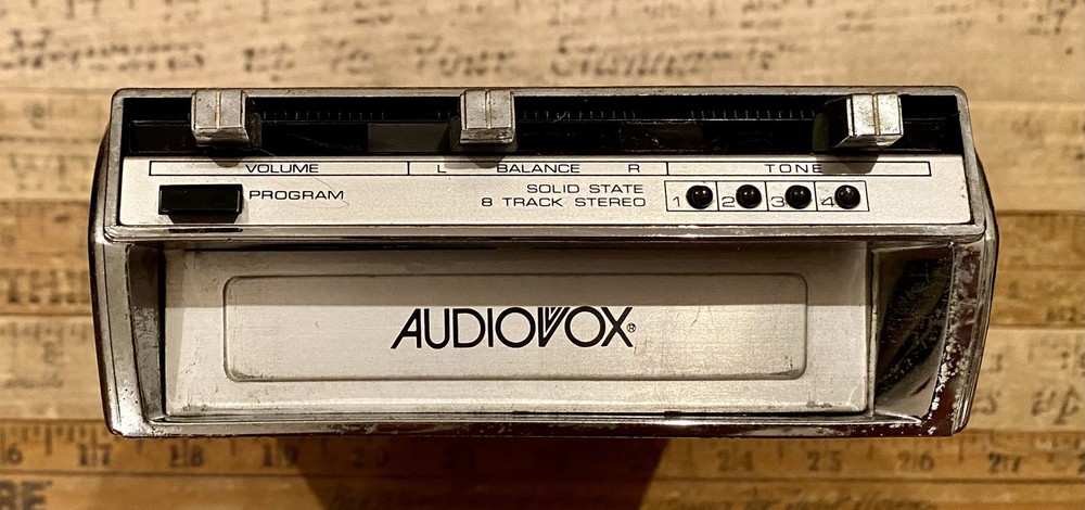 Audiovox Solid State Car Stereo 8 Track Japan UNTESTED 1970’s
