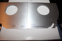 akai gx-77 reel to reel tape recorder face plates left and right.